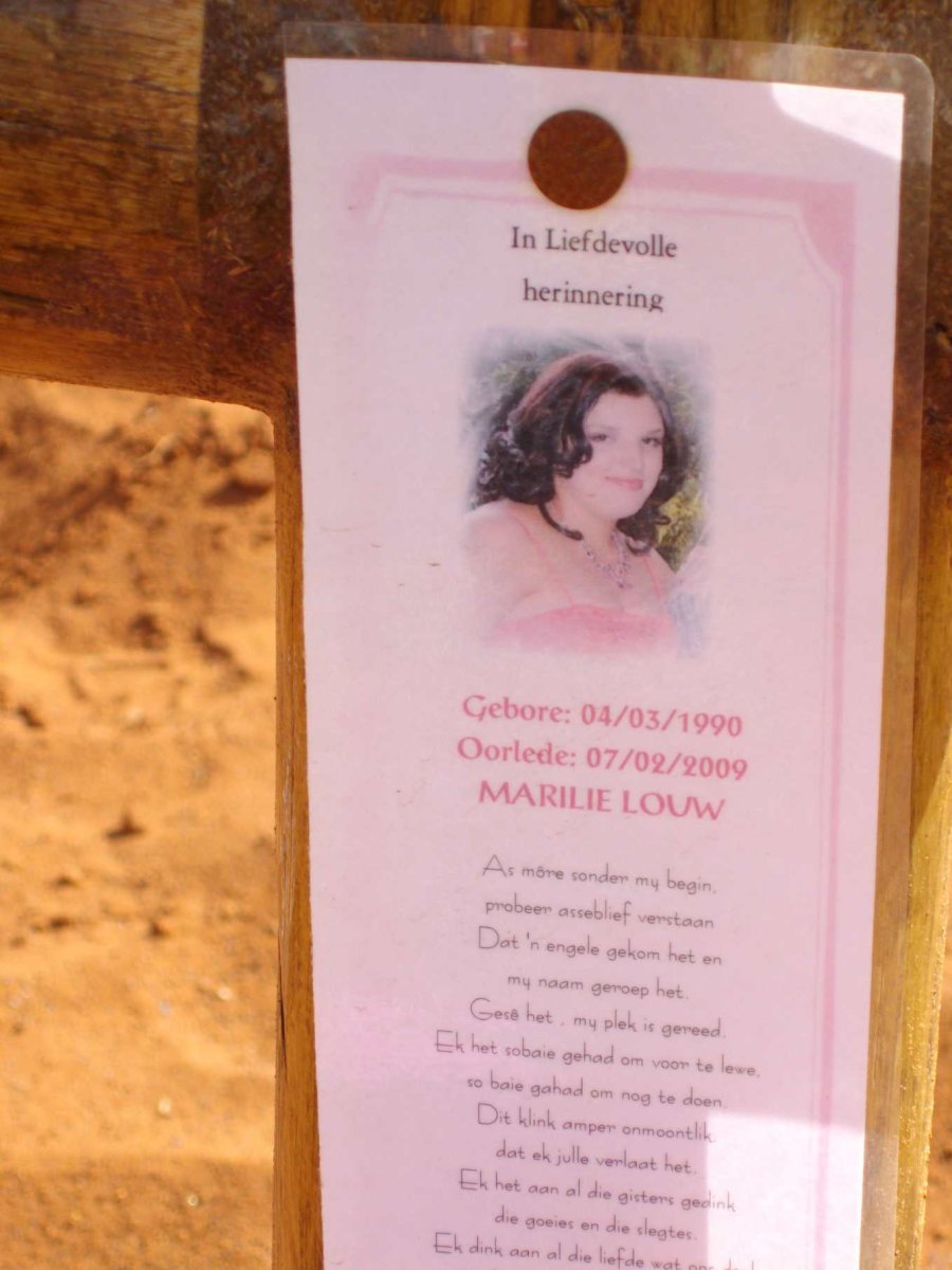 LOUW Marilie 1990-2009