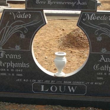 LOUW Frans Stephanus 1942-1985 &amp; Anna Catharina 1943-