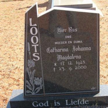 LOOTS Catharina Johanna Magdalena 1928-2000