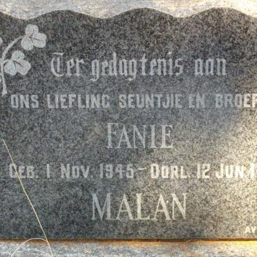 MALAN Fanie 1945-1953