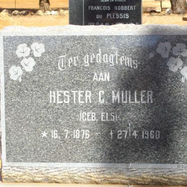 MULLER Hester neé ELS 1876-1960