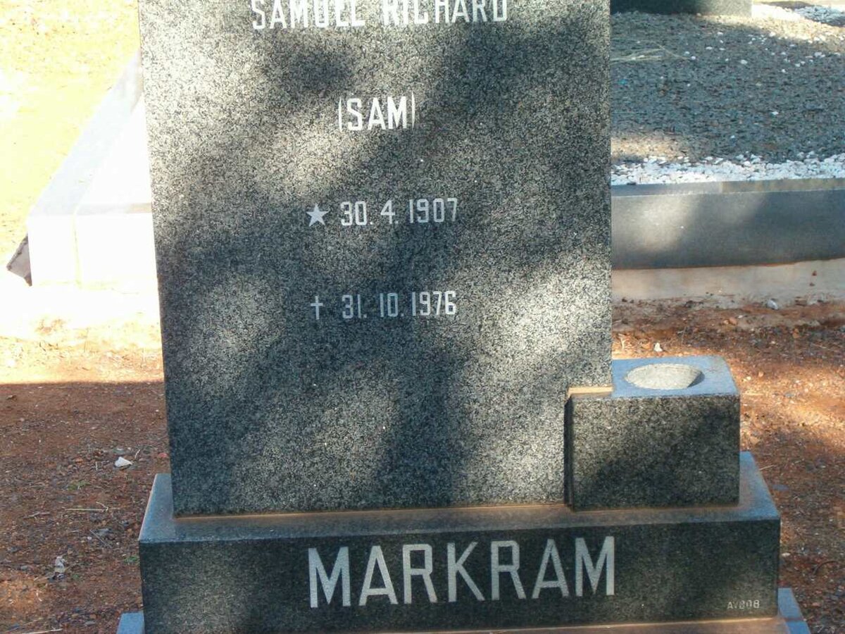 MARKRAM Samuel Richard 1907-1976