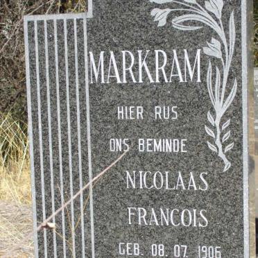 MARKRAM Nicolaas Francois 1906-1998