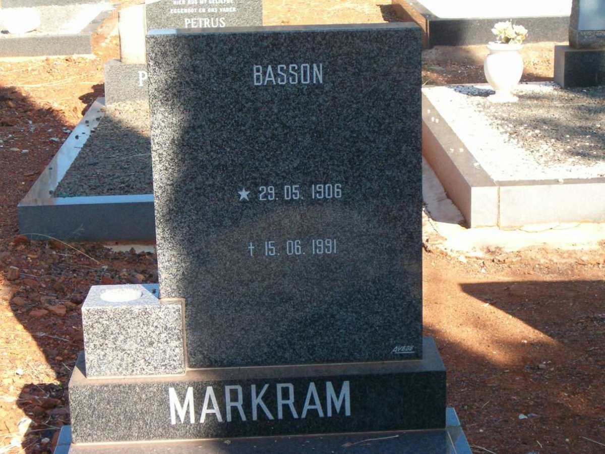 MARKRAM Basson 1906-1991