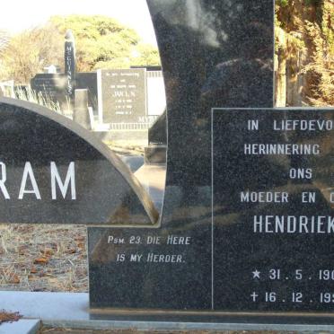 MARKRAM Johannes J.F. 1896-1978 &amp; Hendrieka 1903-1990