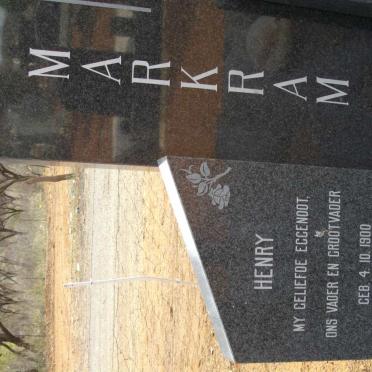 MARKRAM Henry 1900-1980