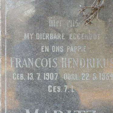 MARITZ Francois Hendrikus 1907-1954