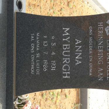 MYBURGH Anna 1931-1986