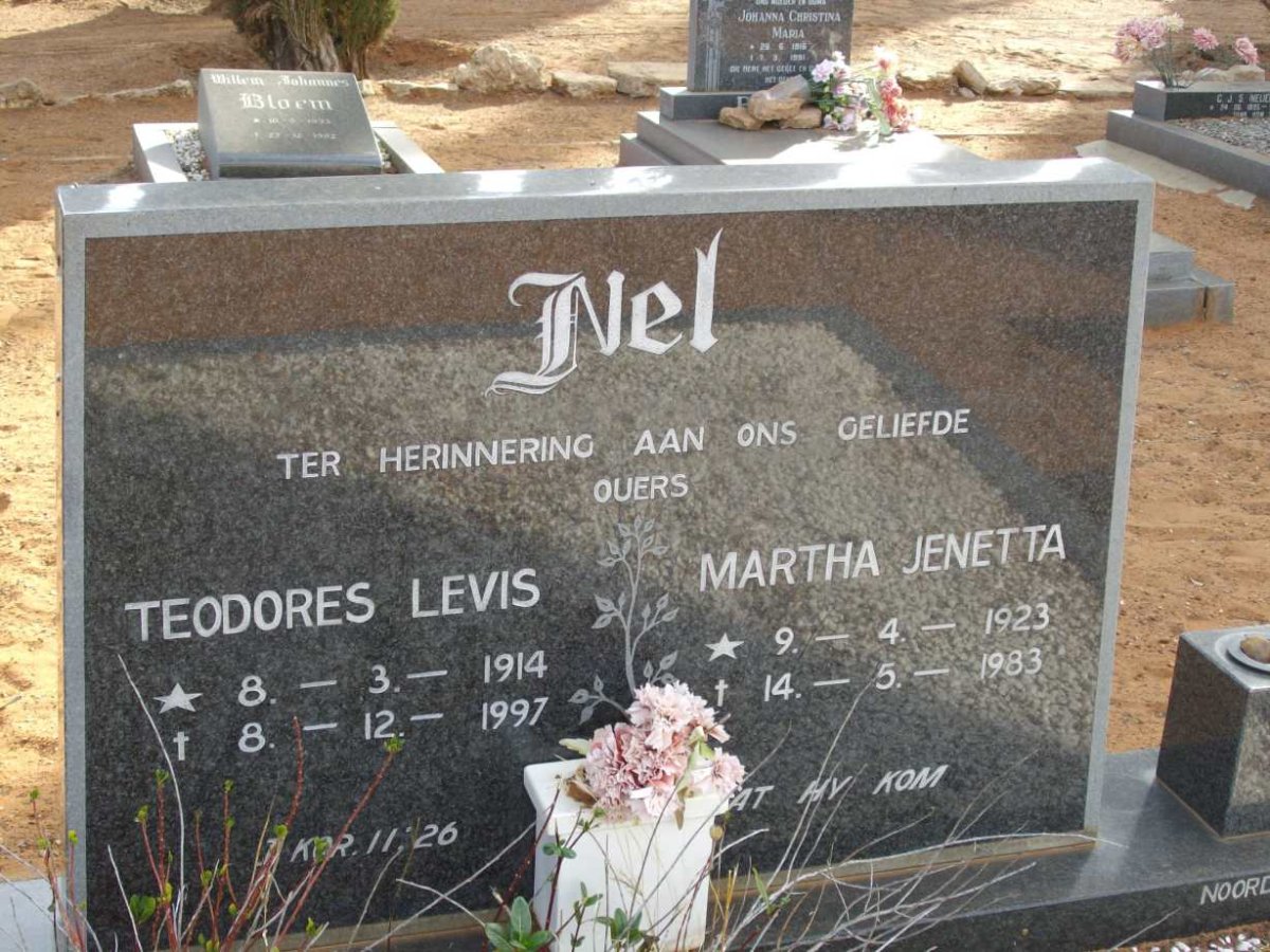 NEL Teodores Levis 1914-1997 &amp; Martha Jenetta 1923-1983