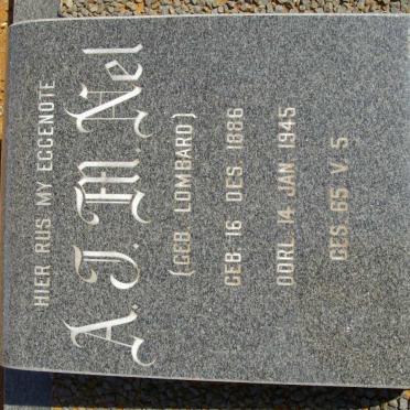 NEL A.J.M. neé LOMBARD 1899-1945 :: NEL Isabella M.M. 1914-1918