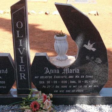 OLIVIER Carel Wynand 1928-1996 &amp; Anna Maria 1926-1994