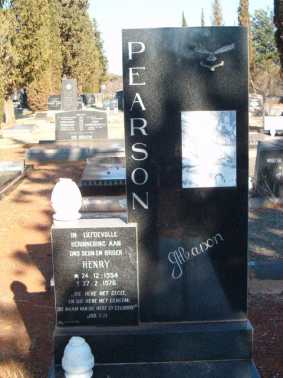 PEARSON Henry 1954-1976