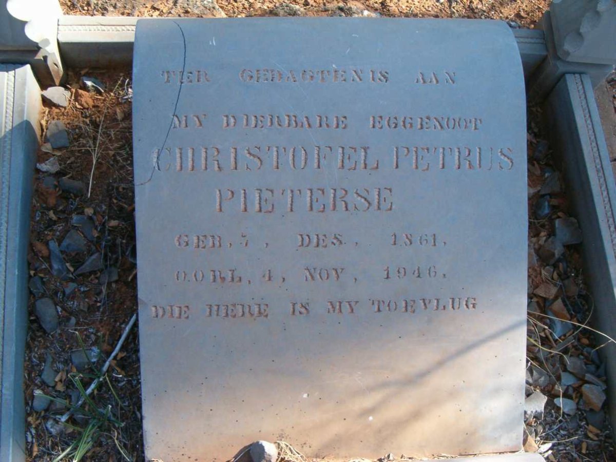 PIETERSE Christoffel Petrus 1861-1946