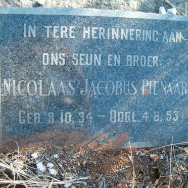 PIENAAR Nicolaas Jacobus 1934-1953