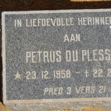 PLESSIS Petrus, du 1958-1967