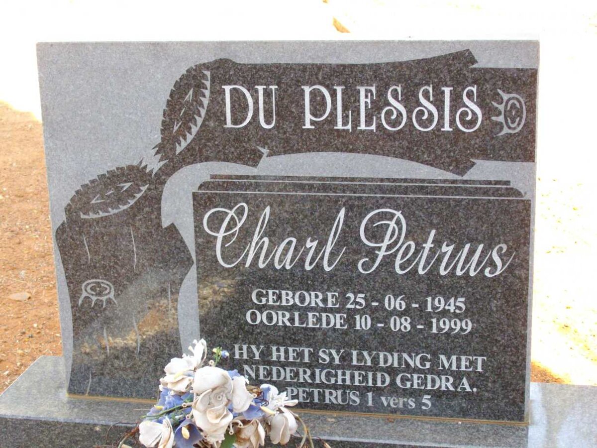 PLESSIS Charl Petrus, du 1945-1999