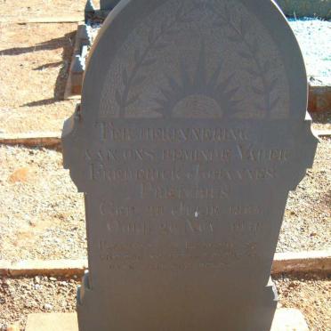 PRETORIUS Frederick Johannes 1864-1941