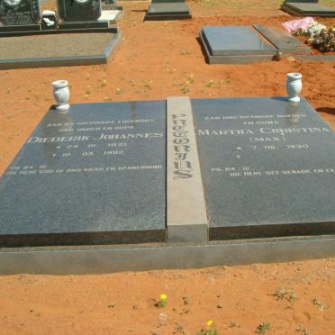 PRETORIUS Diederik Johannes 1921-1992 &amp; Martha Christina 1930-