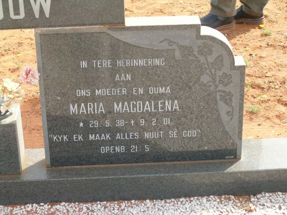 ROSSOUW Maria Magdalena 1938-2001
