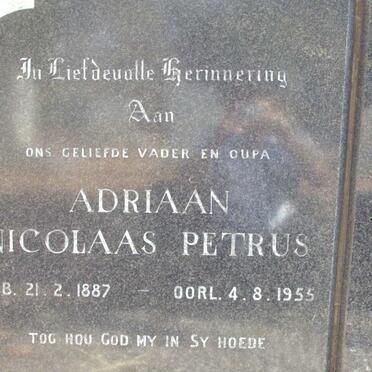 ROSSOUW Adriaan Nicolaas Petrus 1887-1955