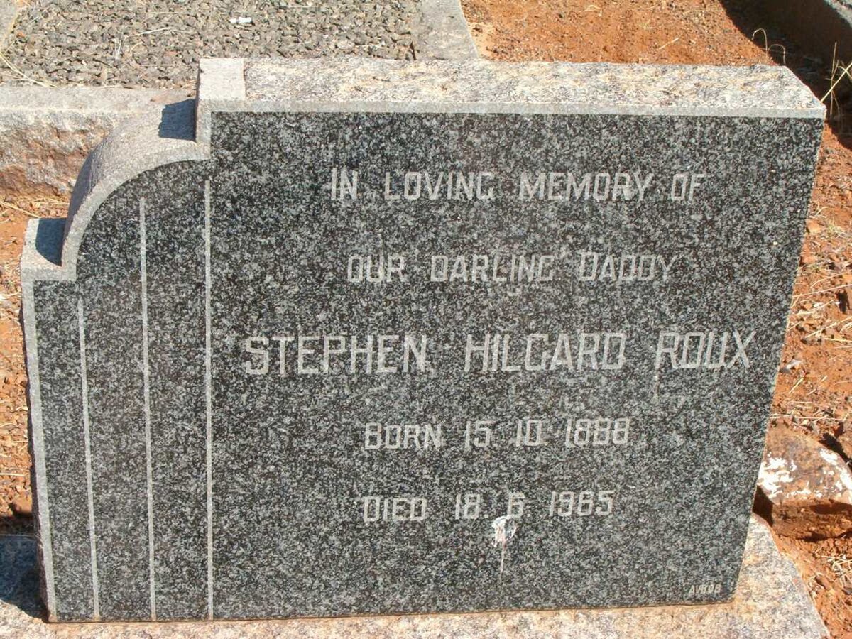 ROUX Stephen Hilgard 1888-1965