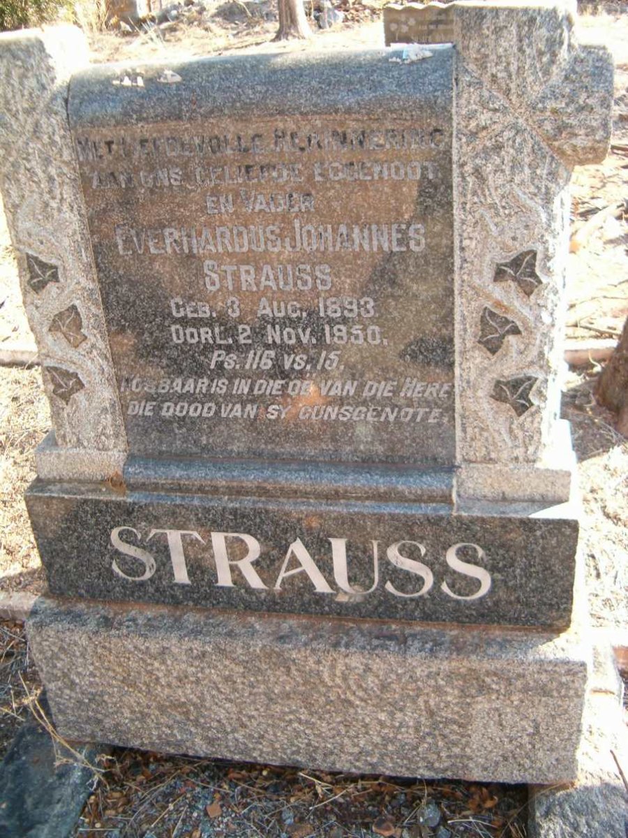 STRAUSS Everhardus Johannes 1893-1950