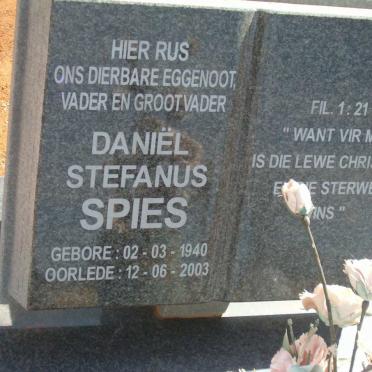 SPIES Daniel Stefanus 1940-2003