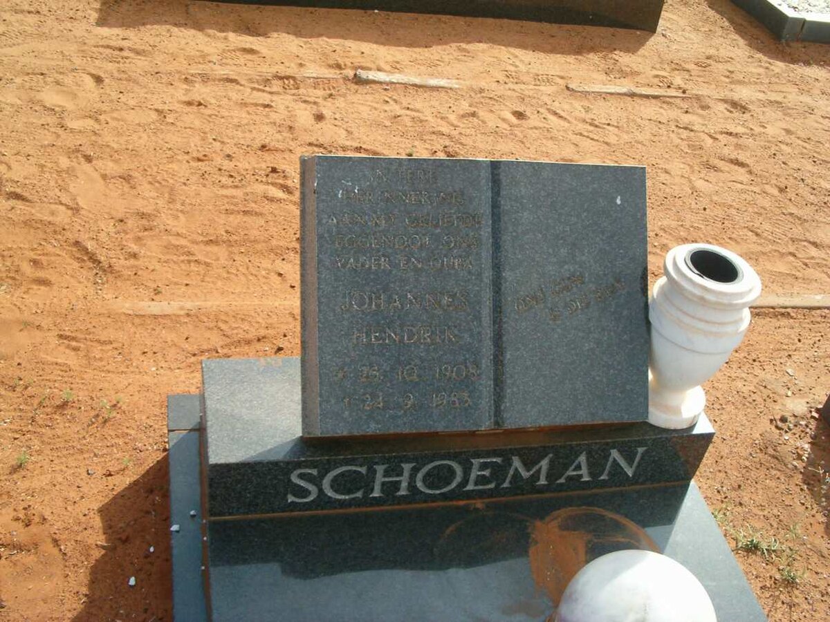 SCHOEMAN Johannes Hendrik 1908-1983