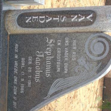 STADEN Stephanus Jacobus, van 1911-1986