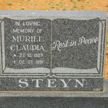 STEYN Muriel Claudia 1927-1991