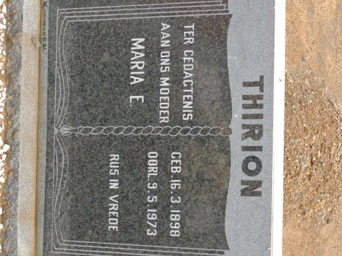 THIRION Maria E. 1898-1973