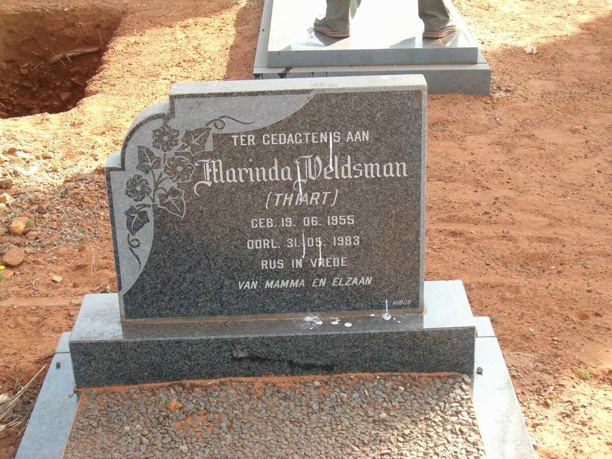 VELDSMAN Marinda nee THIART 1955-1983