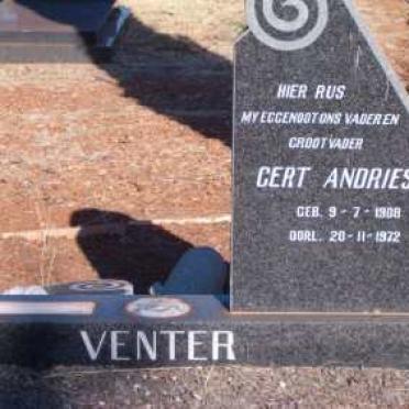 VENTER Gert Andries 1908-1972 &amp; Wilhelmina Maria Jacoba STEYN 1908-1981
