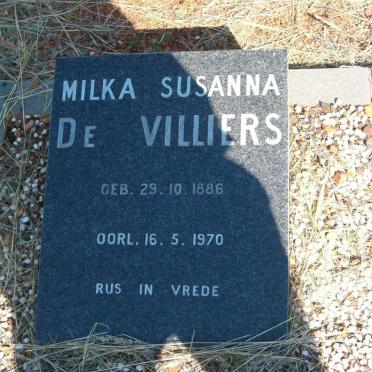 VILLIERS Milka Susanna, de 1886-1970
