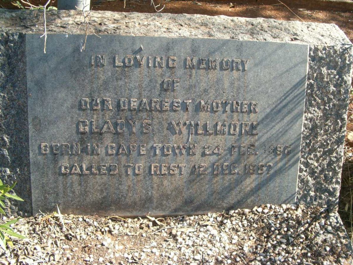 WILLMORE Gladys 1896-1957