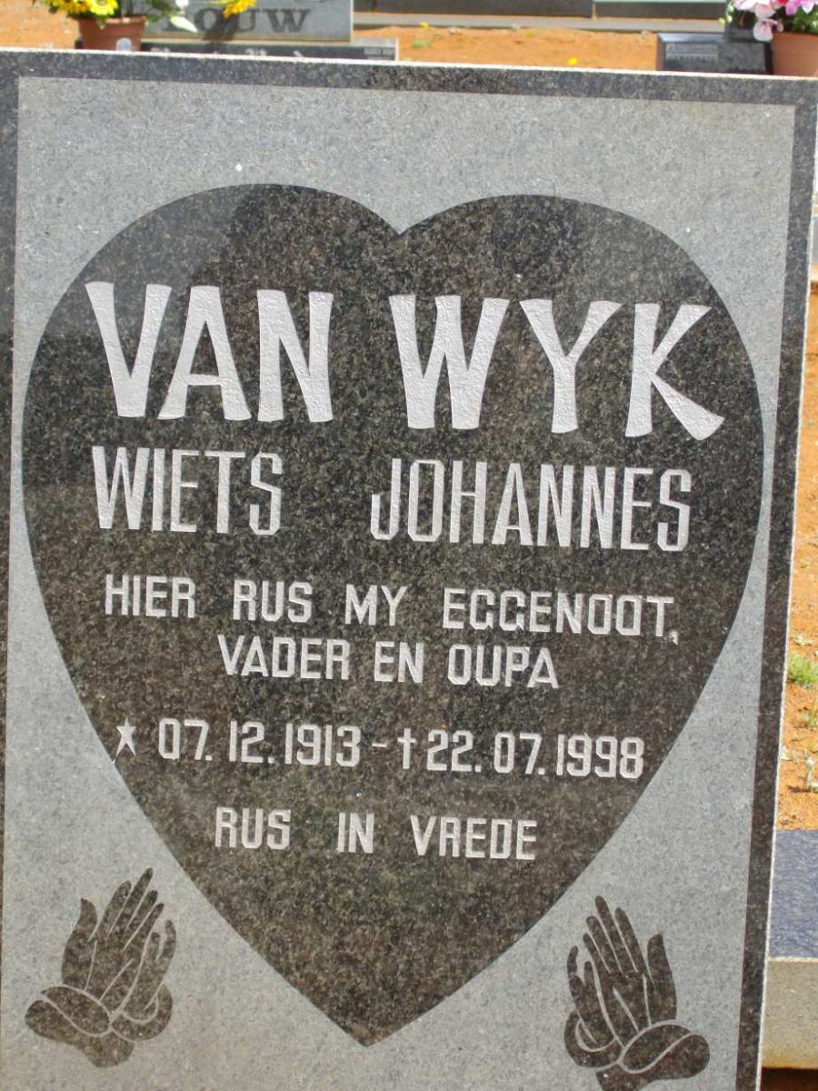 WYK Wiets Johannes, van 1913-1998