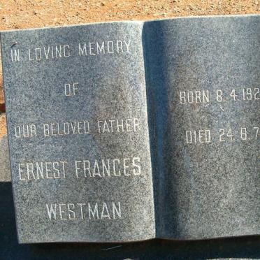 WESTMAN  Ernest Frances 1920-1971