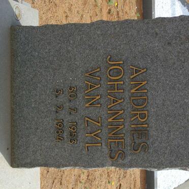 ZYL Andries Johannes, van 1953-1984
