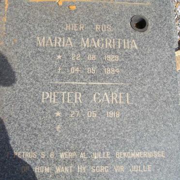 ? Pieter Carl 1918- &amp; Maria Magritha 1929-1994