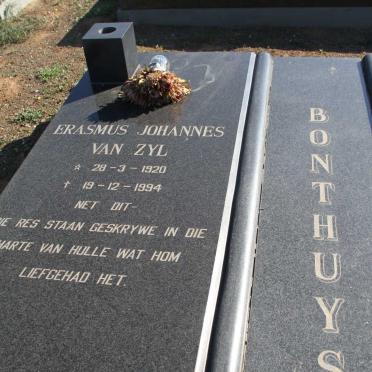 BONTHUYS Erasmus Johannes Van Zyl 1920-1994