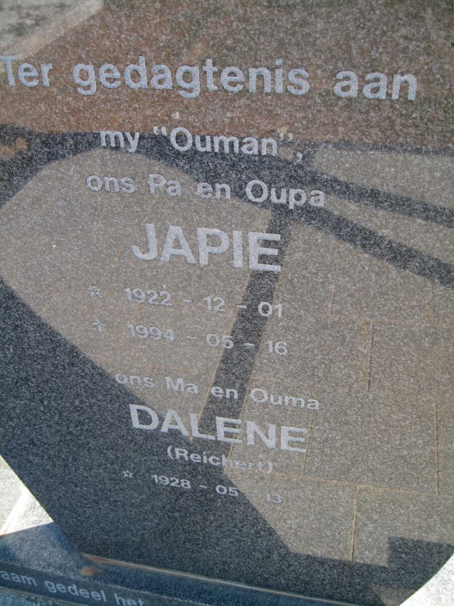 GRYFFENBERG J.H.J. 1922-1994 &amp; M.M.J. REICHERT 1928-