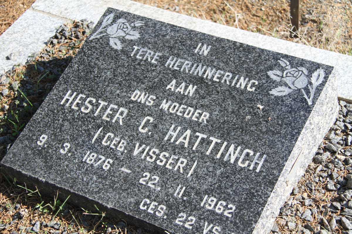 HATTINGH Hester C. nee VISSER 1876-1962