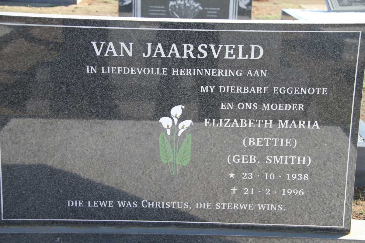 JAARSVELD Elizabeth Maria, van nee SMITH 1938-1996