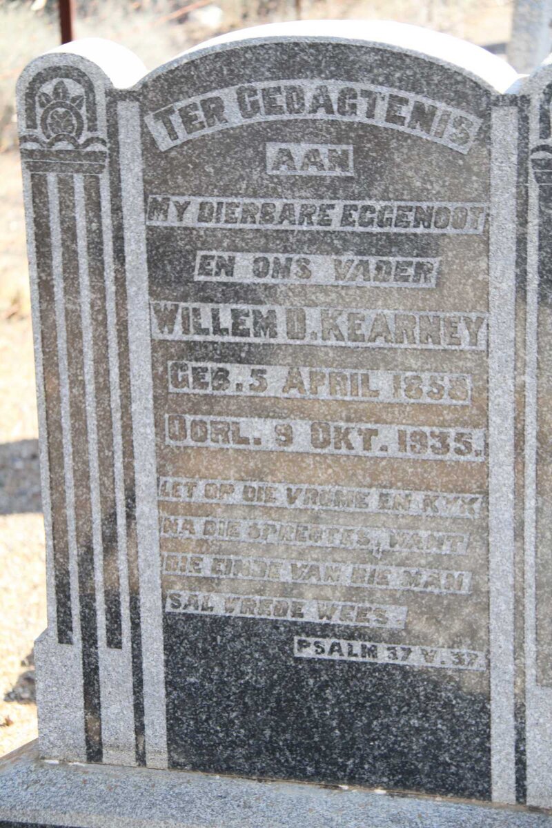 KEARNEY Willem D. 1858-1935