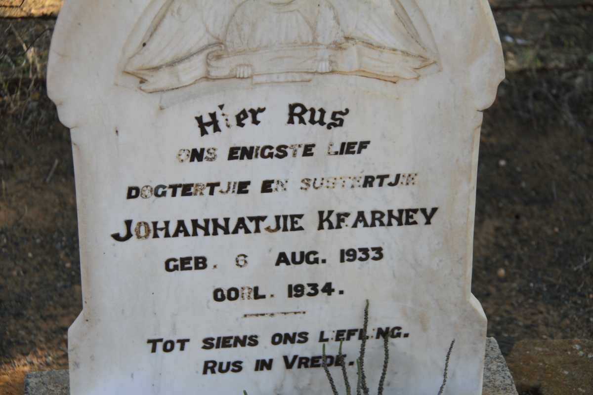 KEARNEY Johannatjie 1933-1934