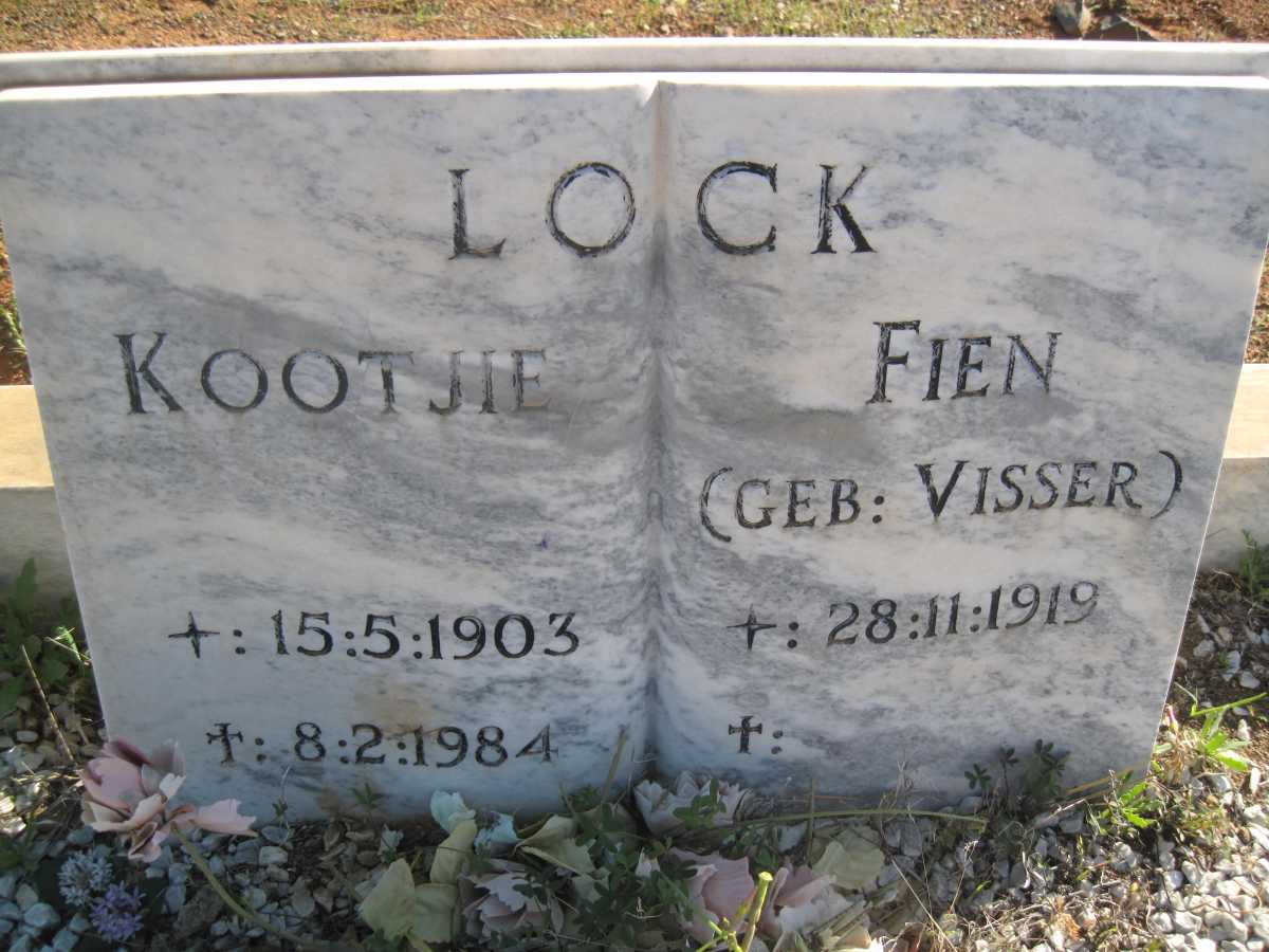 LOCK Kootjie 1903-1984 &amp; Fien VISSER 1919-