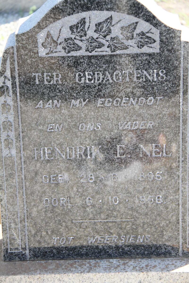 NEL Hendrik E. 1895-1956