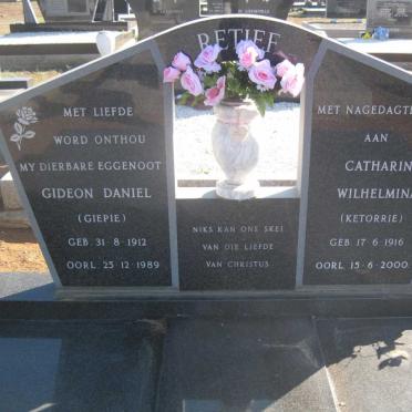 RETIEF Gideon Daniel 1912-1989 &amp; Catharina Wilhelmina 1916-2000