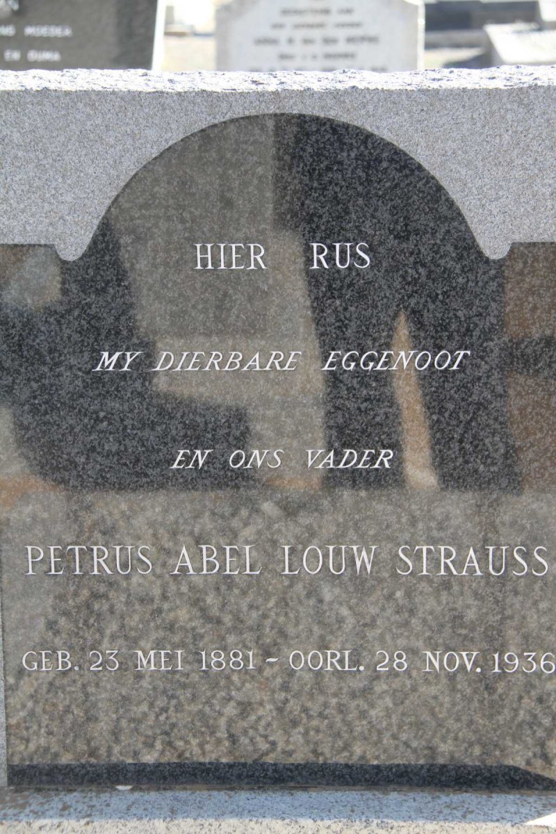 STRAUSS Petrus Abel Louw 1881-1936