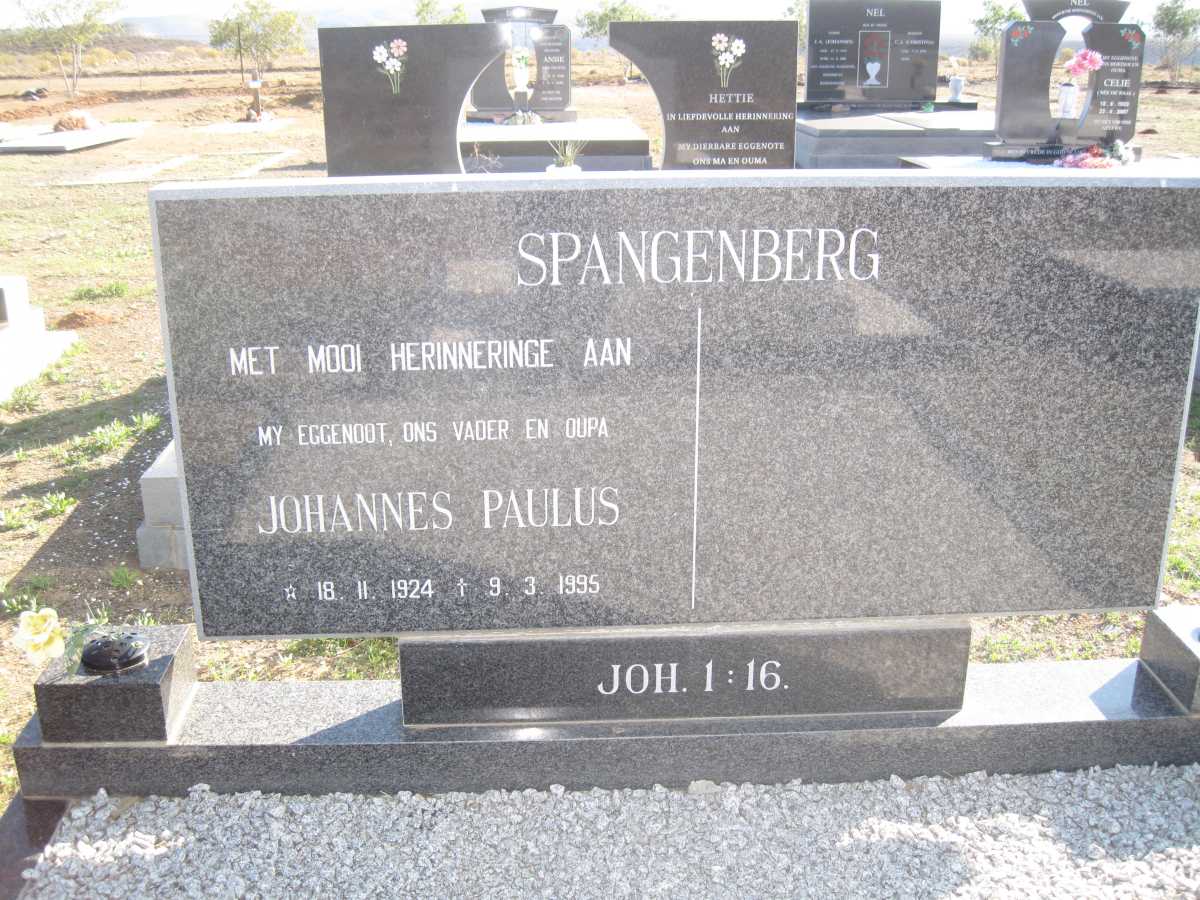 SPANGENBERG Johannes Paulus 1924-1995